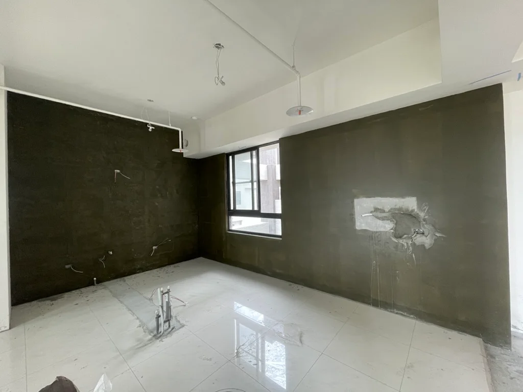 已施作防水彈泥,外牆內壁防水,不用擔心壁癌風險